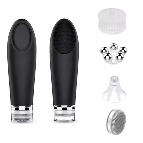 Portable Facial Cleansing Brush Sonic Vibration Face Cleanser Blackhead Removal Exfoliating Skin Scrubber Factory Wholesale
